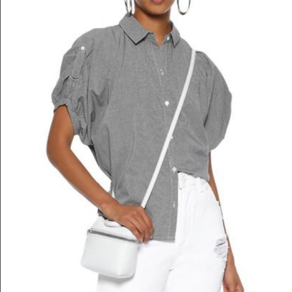 Joie Datherine Caught Sleeve Shirt size small
